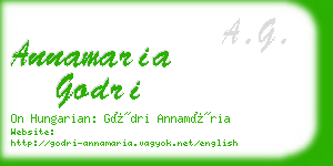 annamaria godri business card
